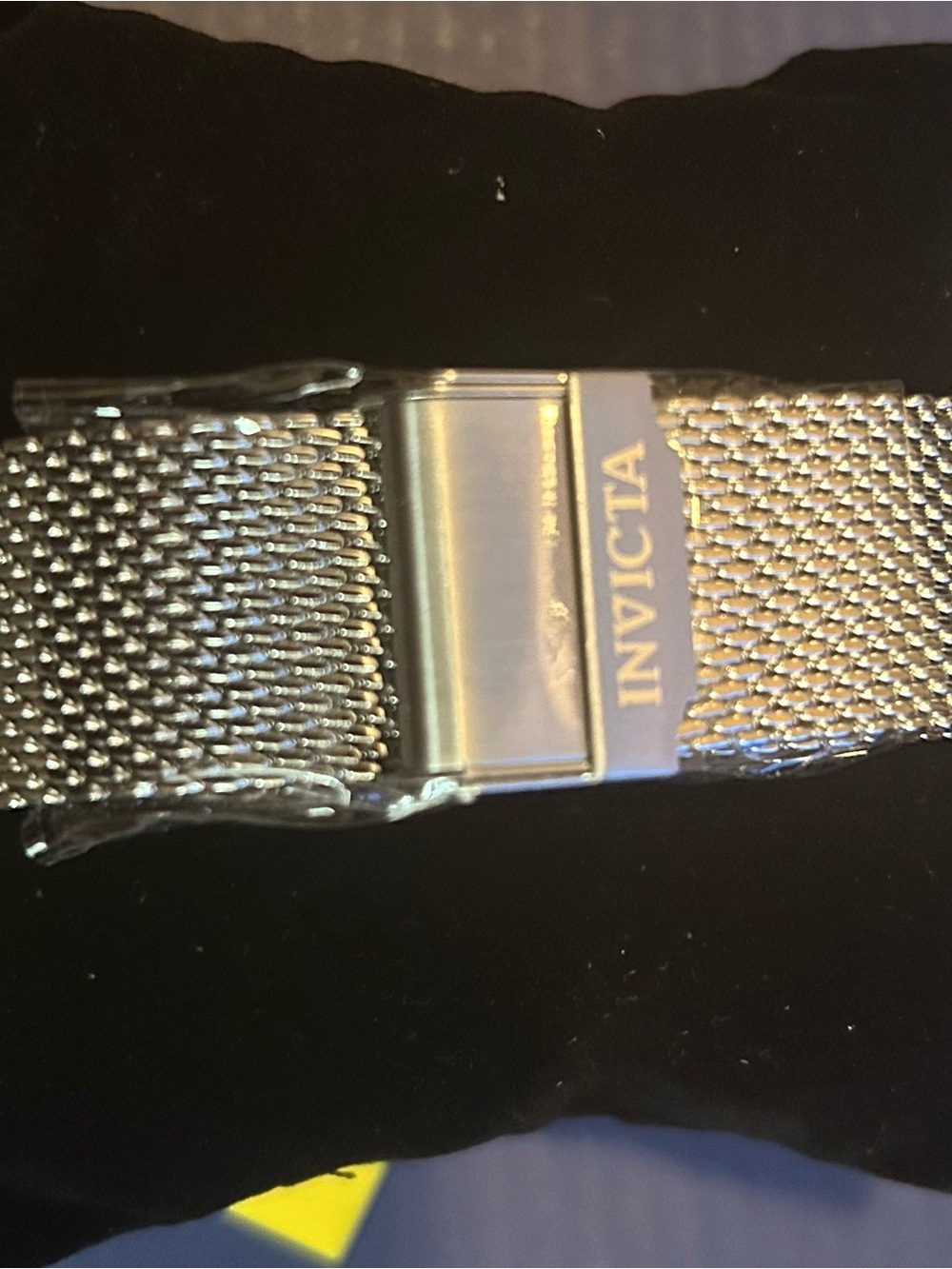 Invicta Silver Mesh Bracelet Watch Strap with Brushed Clasp - Picture 2 of 7